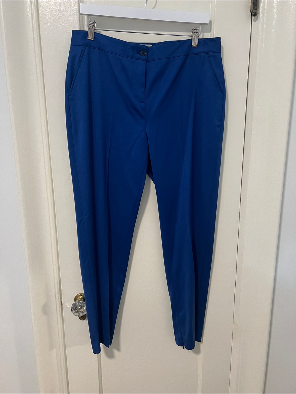 Reiss Royal Blue Tailored Ankle Trousers